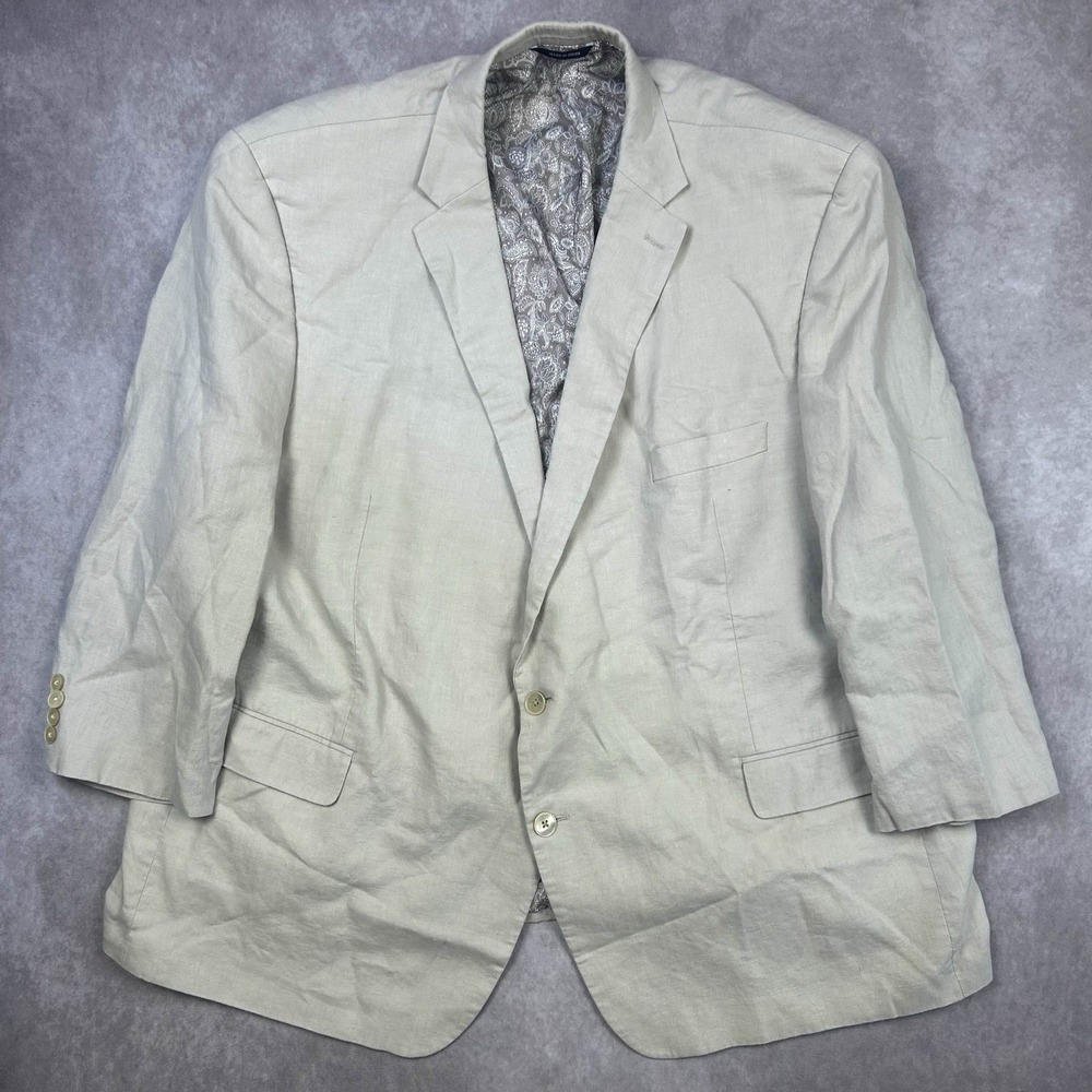Ralph Lauren Light Beige Linen Blend Men's Blazer